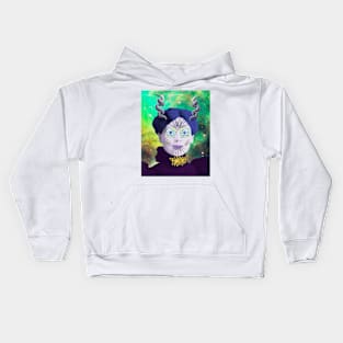 Dias de los Muertos with Horns Kids Hoodie